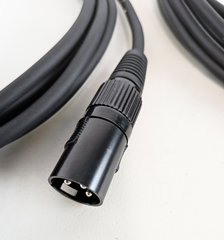 Mic Leads XLR 3 pin with Black Connectors & Soft Flexible Cable – Select Length